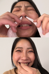 素人まこと 鼻観察&くしゃみ