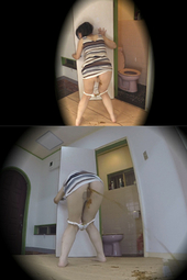トイレが間に合わずにうんこお漏らし
