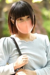 アイメイクばっちり!!【激きゃわマスク女子】20歳のピチピチぴんくマスクでスぅーハぁ―、スぅーハぁ―