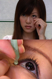 美女ありすの眼球観察