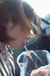 閲覧注意 車に酔ってゲロ