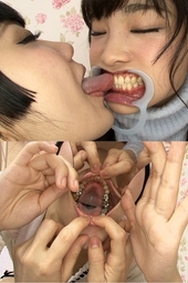 歯観察レズキス 「里奈」と「いちご」